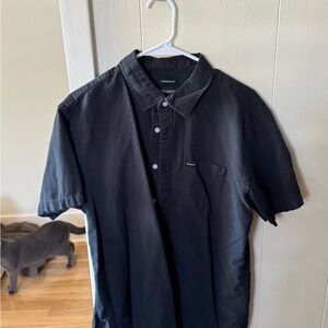 Brixton Black Short-Sleeve Button Down